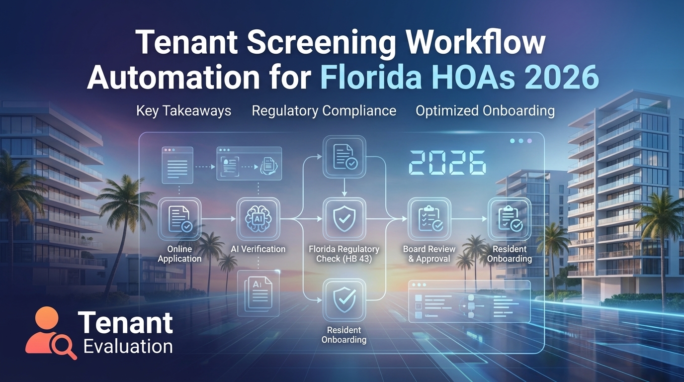 Tenant Screening Workflow Automation for Florida HOAs 2026