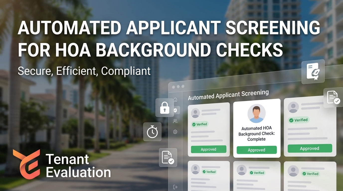 Automated Applicant Screening for HOA Background Checks