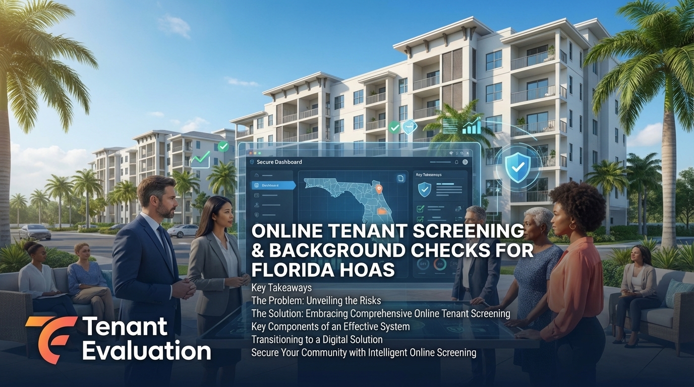 Online Tenant Screening & Background Checks for Florida HOAs