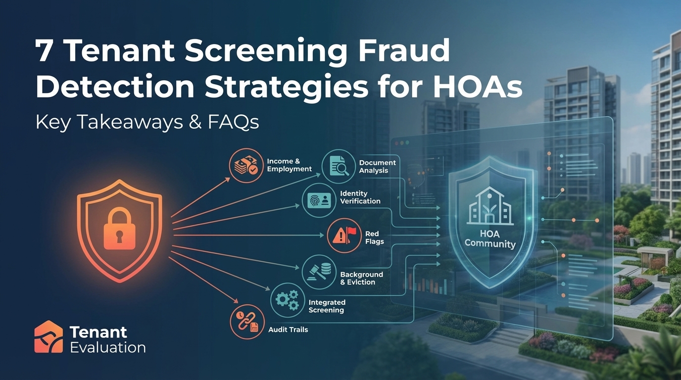 7 Tenant Screening Fraud Detection Strategies for HOAs