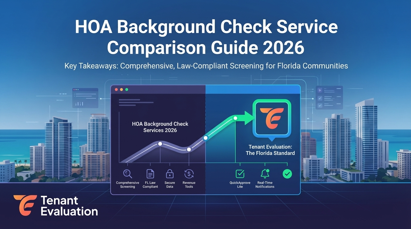 HOA Background Check Service Comparison Guide 2026